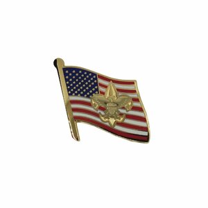 ボーイスカウト 星条旗 ピンズ Boy Scouts ピンバッチ ピンバッジ 留め具付き アメリカ輸入雑貨