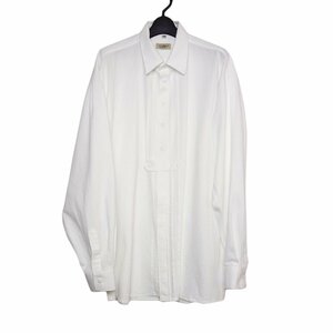 白色 チロルシャツ メンズ 1XLサイズ ヨーロッパ 古着 民族衣装 カントリーシャツ 大きいサイズ