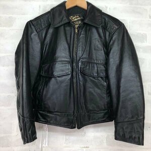 TAYLOR'S LEATHER WEAR ポリスマンジャケット レザージャケット size:34 S ブラック MH632024021109