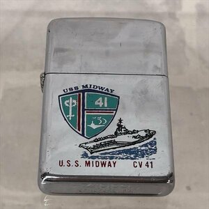 ZIPPO ジッポ 1980年製 USS MIDWAY ミッドウェイ 空母 オイルライター MU632024021616