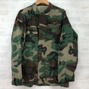 U.S ARMY アメリカ軍 ミリタリージャケット BDUジャケット リップストップ ウッドランドカモ SIZE:S 8415-01-184-1325 MU6320240214