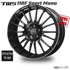 TWS TWS 118F Sport Mono グラファイトブラック／フランジカット? 19インチ 5H114.3 9.5J+50 1本 73 業販4本購入で送料無料