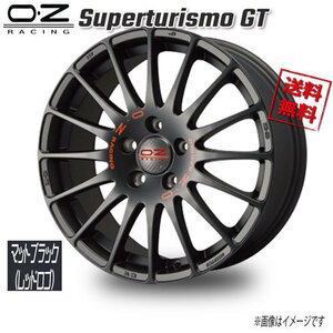 OZレーシング OZ Superturismo GT マットブラック(レッドロゴ) 18インチ 5H112 8J+50 4本 75 業販4本購入で送料無料