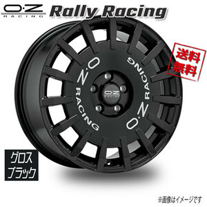 OZレーシング OZ Rally Racing グロスブラック 17インチ 5H100 7J+35 4本 68 業販4本購入で送料無料