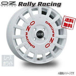 OZレーシング OZ Rally Racing レースホワイト 17インチ 4H100 8J+35 4本 68 業販4本購入で送料無料