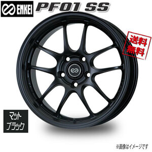 ENKEI エンケイ PF01 SS マットブラック 17インチ 5H114.3 9J+48 4本 75 業販4本購入で送料無料