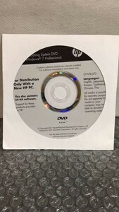 H 未開封品 HP 64bit Windows7 Professional DVDメディア3