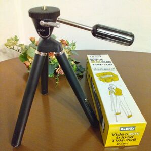 ☆新品未使用 LPL L1501 Video mini tripod ミニビデオ三脚 TVM-708 8段 ☆