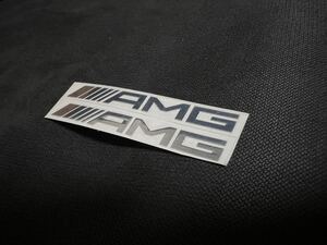 AMG ステッカー2枚セット　メルセデスベンツ　メタル調
