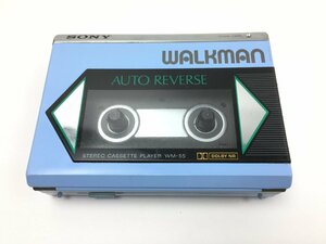 SONY ソニー WALKMAN ウォークマン カセットプレーヤー オートリバース対応 WM-55 ビンテージ 昭和レトロ ジャンク Y01177N