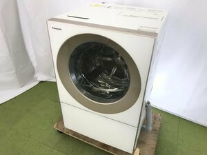 パナソニック Panasonic Cuble ドラム式洗濯乾燥機 洗濯10kg 乾燥3kg 左開き 斜型 ナノイーX 自動投入 NA-VG1200L 2018年製 TD02043N