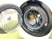シャープ SHARP ドラム式洗濯乾燥機 洗濯7kg 乾燥3.5kg 左開き 斜型 プラズマクラスター カビ取り機能 ES-S7F-WL 2022年製 d02098MA_画像3