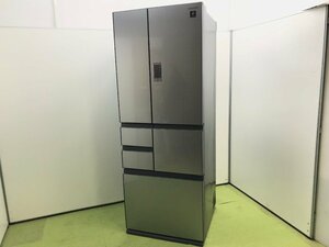 シャープ SHARP 冷凍冷蔵庫 SJ-GX50E-S フレンチドア 観音開き 6ドア 502L 真ん中野菜室 タッチオープン 自動製氷 2018年製 YD02073S