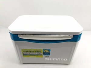 SHIMANO シマノ ホリデークール 26L クーラーボックス 釣り用 コンパクト収納 ホワイトブルー LZ-326Q フィッシング 02197N