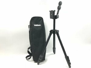 美品★Velbon ベルボン Sherpa シェルパ 445Ⅱ 4段三脚 小型 軽量タイプ セミオートラチェット式 3段開脚 三脚ケース付属 1円～ Y02058N