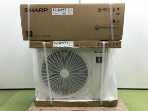 新品未開封 シャープ SHARP シャープ エアコン クーラー 主に6畳用 2.2kW 内部乾燥 プラズマクラスター 冷房 暖房 AC-22PFT YD02093MA