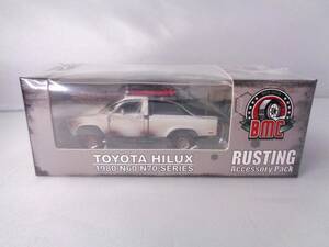 BMC　1/64　Toyota 1980 Hilux　N60 N70 SERIES　Matte Rusting White　w/Acc　RHD　トヨタ ハイラックス　