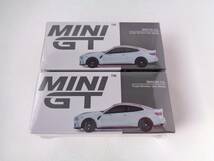 MINI　GT　1/64　BMW M4 CSL　Frozen Brooklyn Grey Metallic　RHD/LHD　641　2台セット_画像1