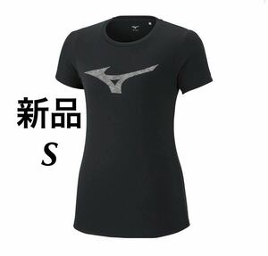 MIZUNO ランニング ドライサイエンスストレッチTシャツ ブラックSサイズ J2JA1810ウィメンズ 女性 送料無料