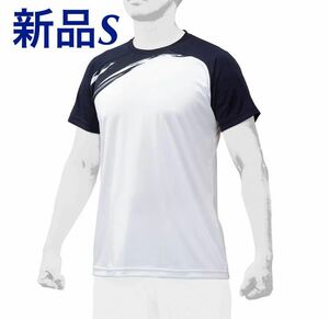 ミズノプロ グラフィックTシャツ ネイビーSサイズ男女兼用/ユニセックス 12JA0T04 送料無料