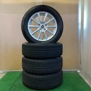 スタッドレス 社外アルミセット 17x7J+45 114.3-5H中古品4本【562】