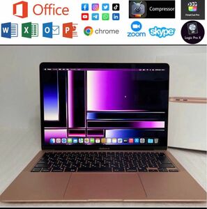 MacBook Air 13インチM1チップMacOs Office付きTouch ID付き