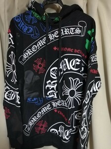 クロムハーツ　STENCIL HOODIE 総柄オンライン限定ステンシルプリントプルオーバーパーカー