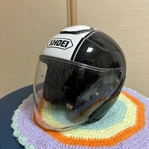 2017年10月製造　SHOEI ショウエイ J-Cruise CORSO ジェイ-クルーズ コルソ BLACK/WHITE J-CRUISE ジェットヘルメット Lサイズ