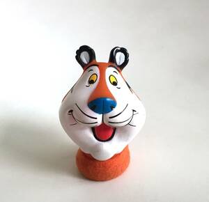 ◆ビンテージ Kellogg's Tony the Tiger ケロッグ トニーザタイガー ソフビ ヘッド 指人形 ノベルティ 企業物 シリアル コーンフレーク