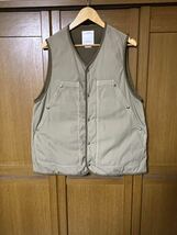 未使用品 visvim COVEY DOWN VEST KHAKIサイズ3_画像1