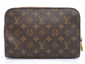 A24-338【中古品】LOUIS VUITTON ルイヴィトン M51790 オルセー セカンドバッグ モノグラム クラッチバッグ ベタあり ストラップ欠品