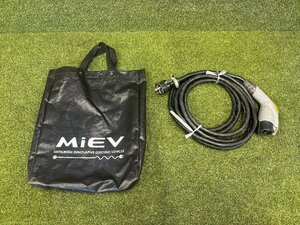 ジャンク品 純正 ミツビシ アイミーブ I-MIEV HA3W 充電ケーブル 充電コード 収納袋 セット 中古品 23,784km Y4F1