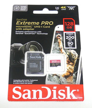 新品 送料無料 SanDisk Extreme Pro 128GB サンディスク エクストリーム プロ SDSQXCD-128G-GN6MA micro SDXC SD カード 128_画像1