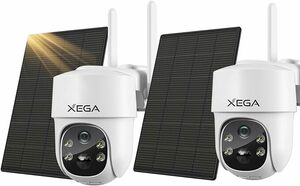 XEGA XG-02 ソーラー 防犯カメラ AI人体検知 ワイヤレス 双方向会話 屋外 防水
