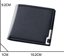 財布 メンズ 薄型 二つ折り財布 ミニ財布 コンパクト PUレザー_画像5