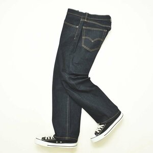 ★ 美品 ストレッチ リーバイス Levis 505 ウォーム ジーンズ パンツ W32L32 濃紺 レギュラー ストレート デニム 冬 暖パン アメカジ★