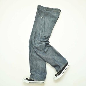 *00 год производства первый период Levi's 00002-08 одежда, сконструированная и изготовленная на научной основе Engineered Garments 3D цельный разрезание джинсы 28 индиго Denim брюки *