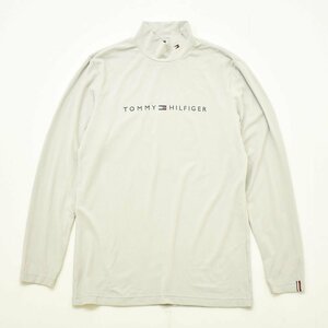 ★ 日本製 トミーヒルフィガー TOMMY HILFIGER 長袖 カットソー LL グレー ゴルフ ブラッシュド ストレッチ シャツ インナー ロンT 男性★