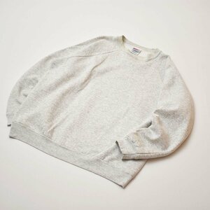 ★90s ヴィンテージ USA製 ヘインズ Hanes 50x50 無地 ソリッド スウェット シャツ L ヘザーグレー ビンテージ スエット アメリカ製 古着★