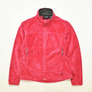 ♪美品 アウトドア 古着 マウンテンハードウェア MOUNTAIN HARD WEAR ジャギー フリース ジャケット S ピンク ロゴ レディース 女性用♪