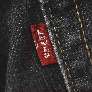 ★美品 00s 良フェード 514 スリムストレート リーバイス Levis デニムパンツ 30×30 ブラック 古着 00年代 メキシコ製 ジップフライ ★の画像7