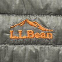 ★軽量保温 アウトドア 古着 エルエルビーン L.L.BEAN グース ダウン ジャケット XL グレー x オレンジ 850FP DOWNTEK PERTEX パッカブル★_画像6