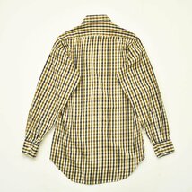 ★90s ヴィンテージ old 古着 アクアスキュータム Aquascutum 長袖 シャツ 14 1／2 (M相当) チェック柄 ベージュ レトロ アメカジ ユーロ★_画像2