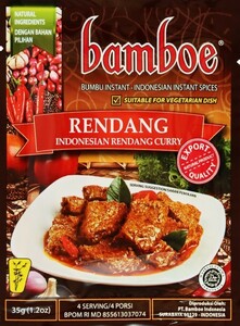 Bamboe RENDANG Indonesia manner dry curry. element 35gx2 piece set 