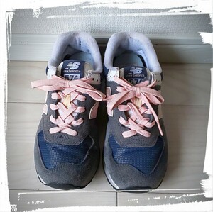 new balance★ニューバランス★レディーススニーカー☆WL574BTC☆紺色☆美品♪