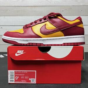 27.5cm NIKE DUNK LOW RETRO RED YELLOW DD1391-701 ナイキ ダンク ローカット ロー レトロ