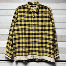 SIZE L FINESSE GOODENOUGH フィネス グッドイナフ ラインネル ネルシャツ チェック バッファロー シャツ_画像1