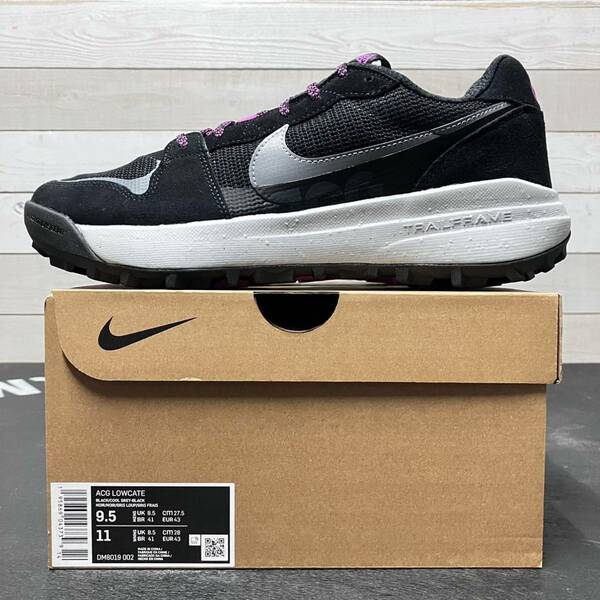 27.5cm NIKE ACG LOWCATE DM8019-002 BLACK PINK ナイキ エーシージー ローケート ブラック ピンク OUTDOOR アウトドア