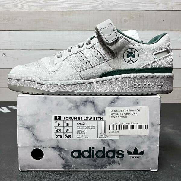 27cm adidas FORUM 84 LOW BSTN GX6804 アディダス フォーラム ロー ローカット GREY GREEN グレー グリーン