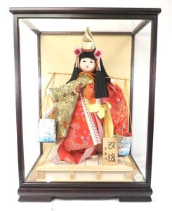  brilliant . costume . Mai . expression . kind . doll! Showa era Vintage dancing doll Japanese doll . sphere work [..] glass case attaching 1980 period TFK602